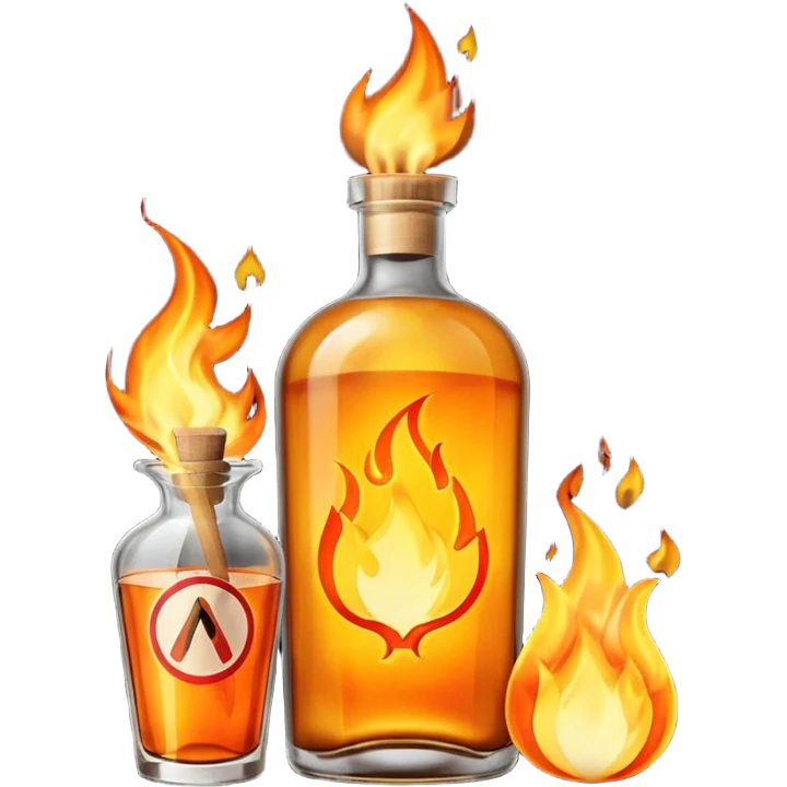Cocktail molotov emoji