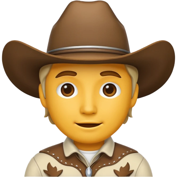 Please create me cowboy related emojies that are fully white! emoji