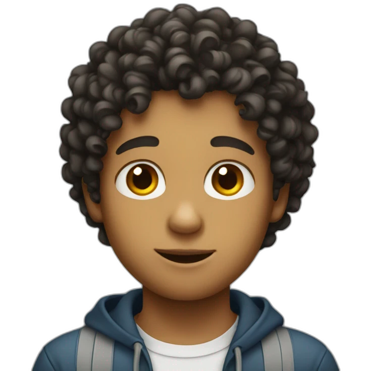 curly boy emoji