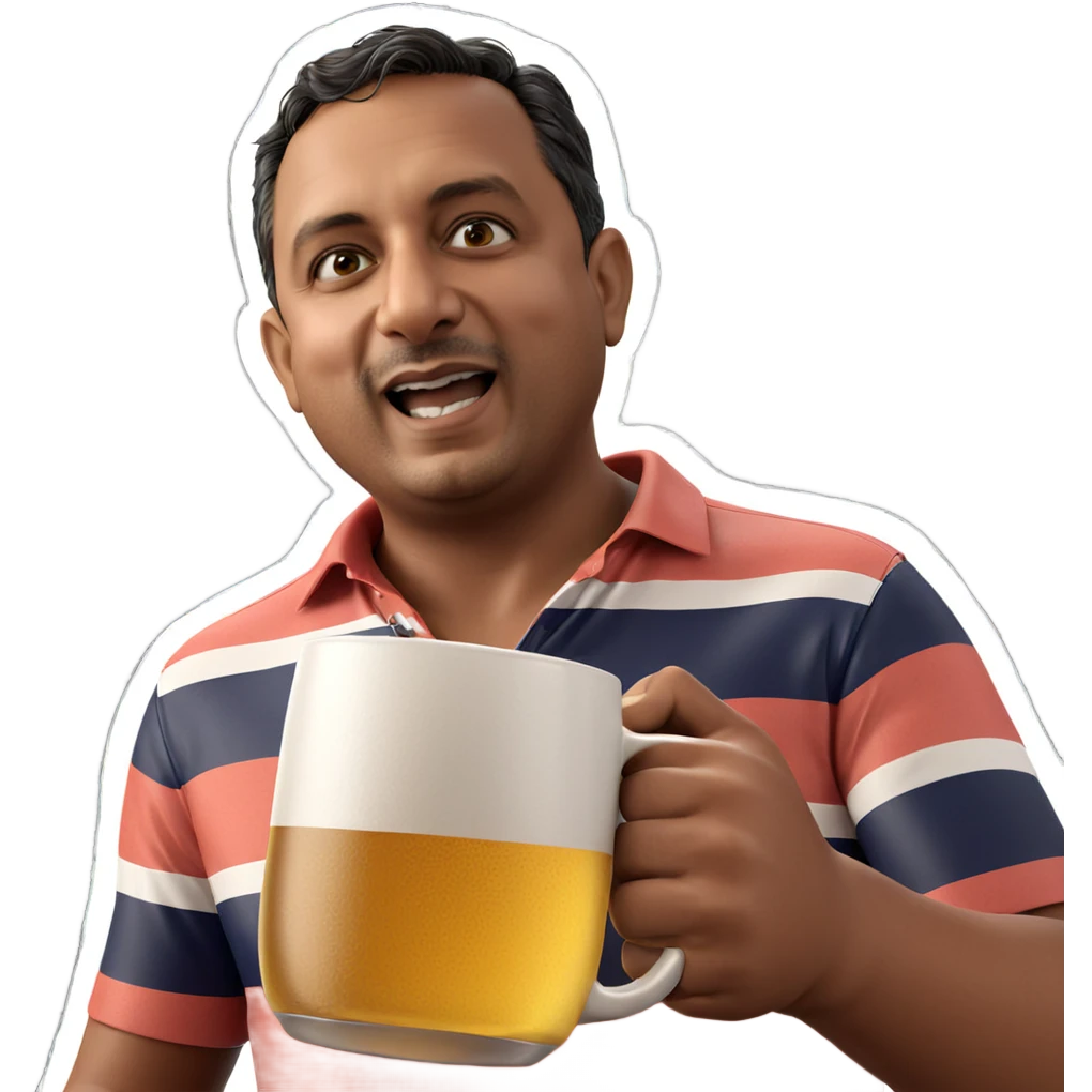 holding a mug of beer emoji
