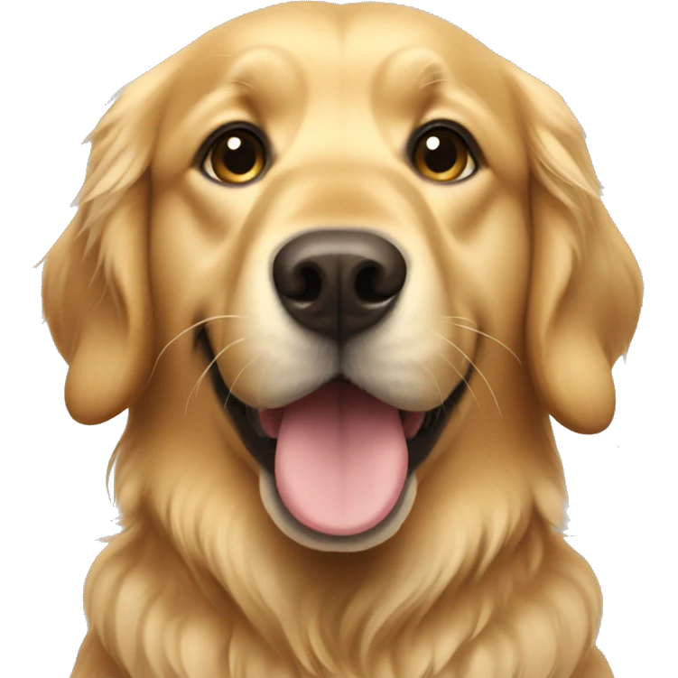 A golden retriever  emoji