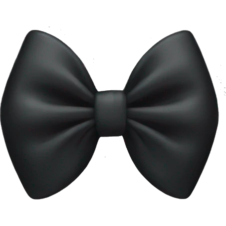 Black bow emoji