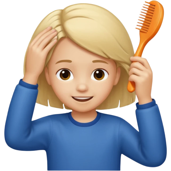 child combing their hair, happy and tidy pictures to keep you busy with school activities in a way that’s more fun and fun to watch and enjoy while 10 years  emoji