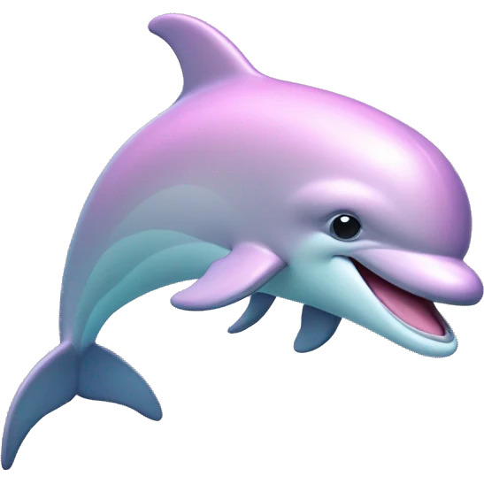 Pastel-pink-colors-dolphin emoji