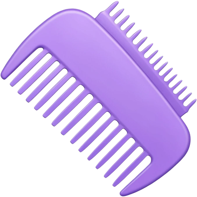 lilac comb emoji