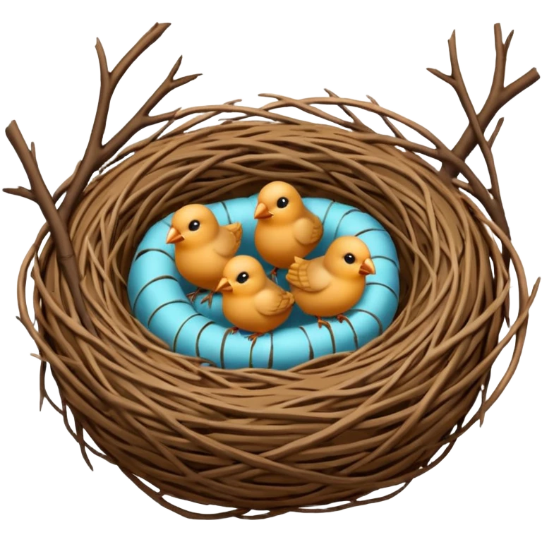 birds nest emoji