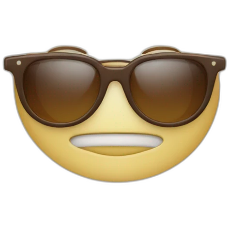Singe lunettes de soleil  emoji