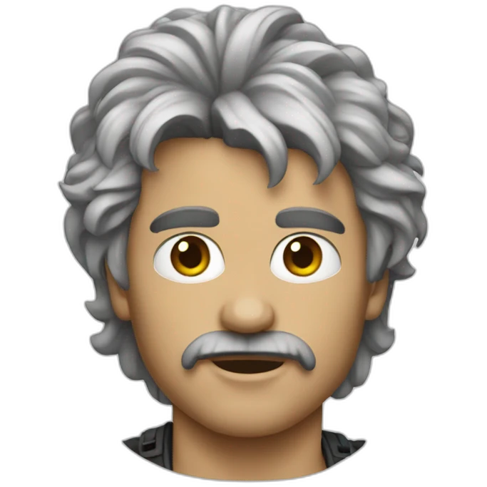 80's rock hero emoji