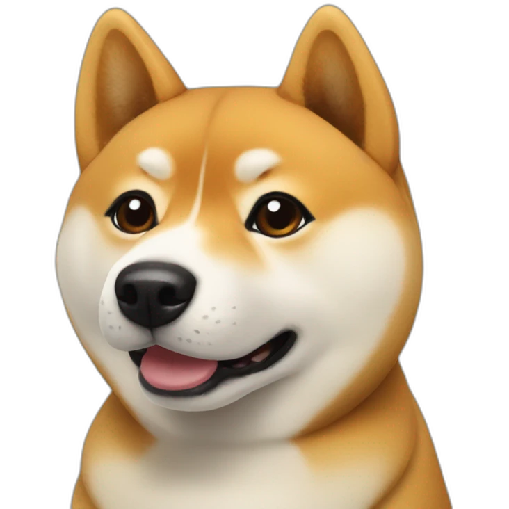 a shiba inu in a meeting emoji