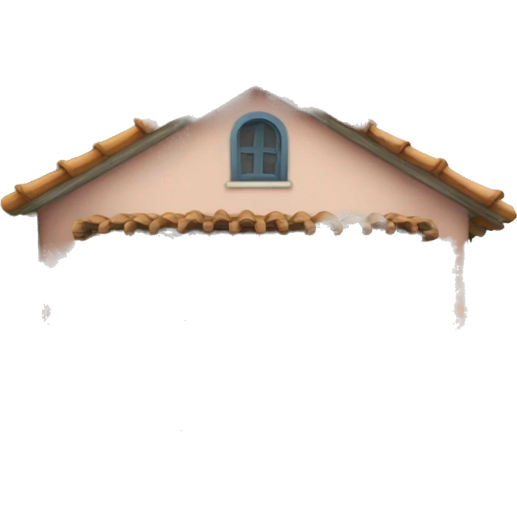 Casa con un soffio di vento emoji