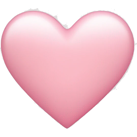 light pink heart emoji