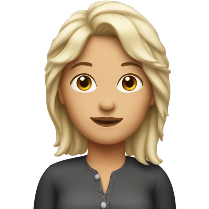 Wife with a mullet emoji