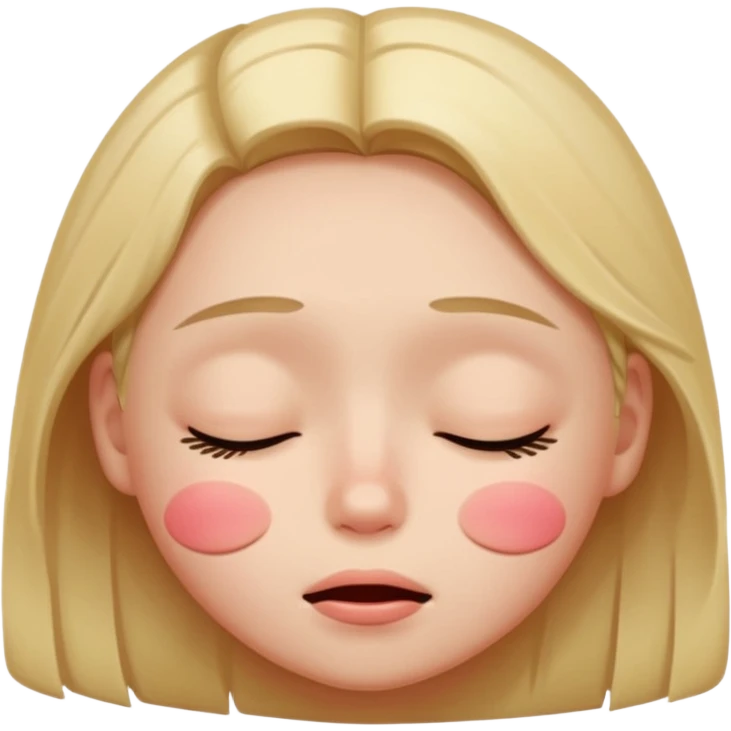 a blushing face emoji