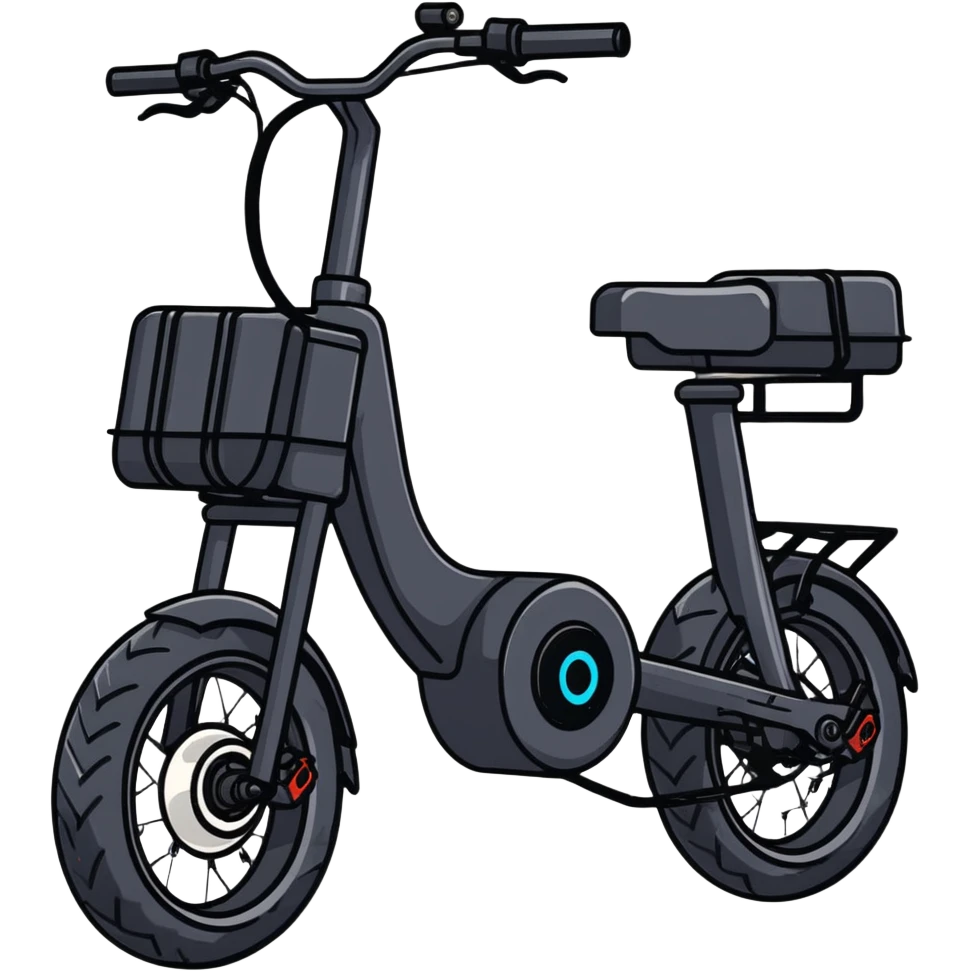 Rugged Monster class Chinese electric bicycle with thick tires and powerful frame emoji
