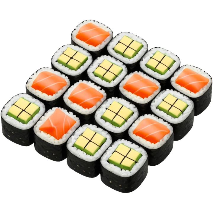 sushi roll birds eye veiw emoji