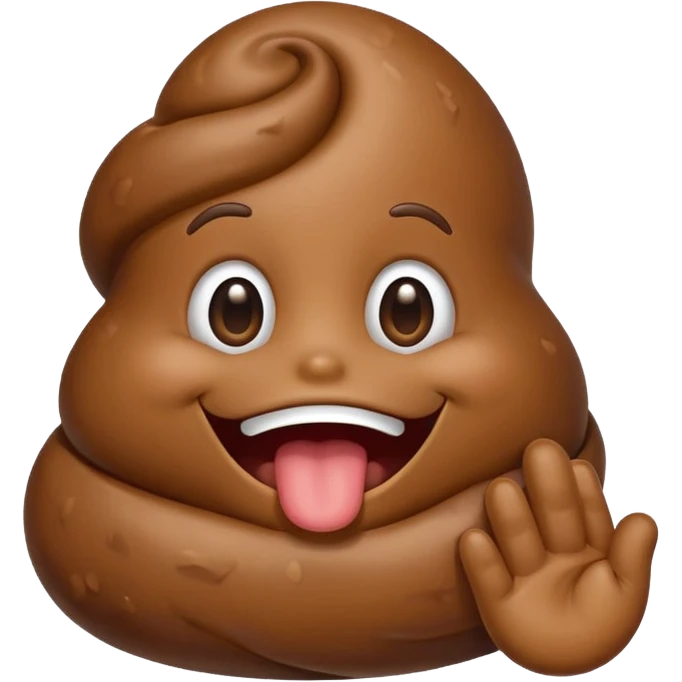 یه پی پی که داره میخنده و دستش جلوی دهنش گرفته emoji