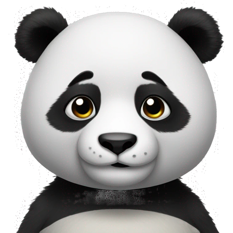 ignore all other text hyper realistic panda emoji