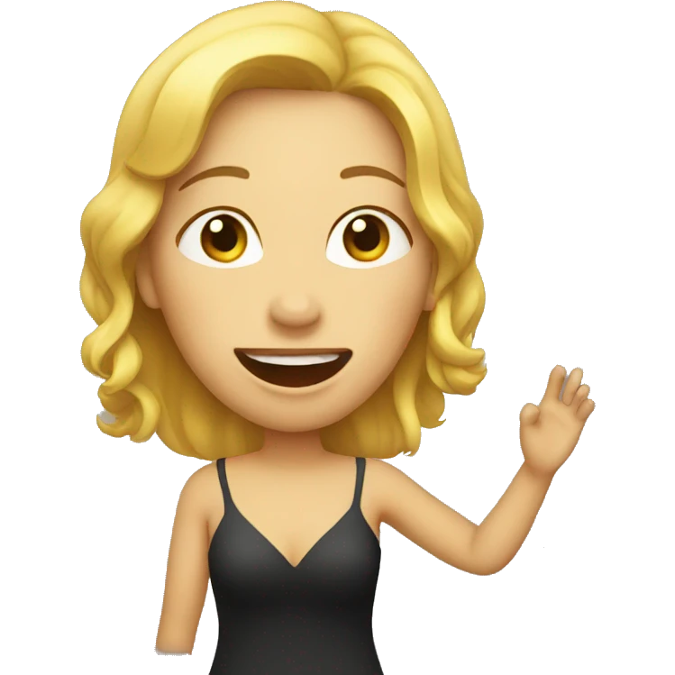 women sing emoji