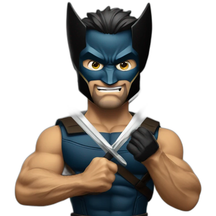 Wolverine withe blade in his hands emoji