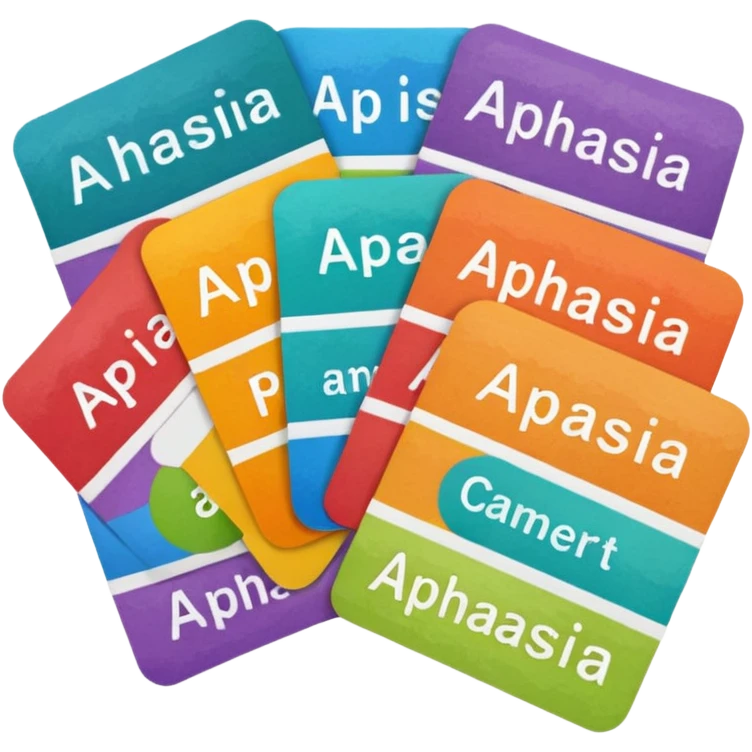 Aphasia patient cards emoji