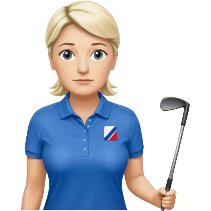 Marine Le Pen qui fait du golf  emoji