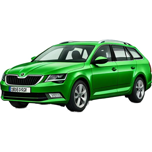 Green Skoda octavia emoji