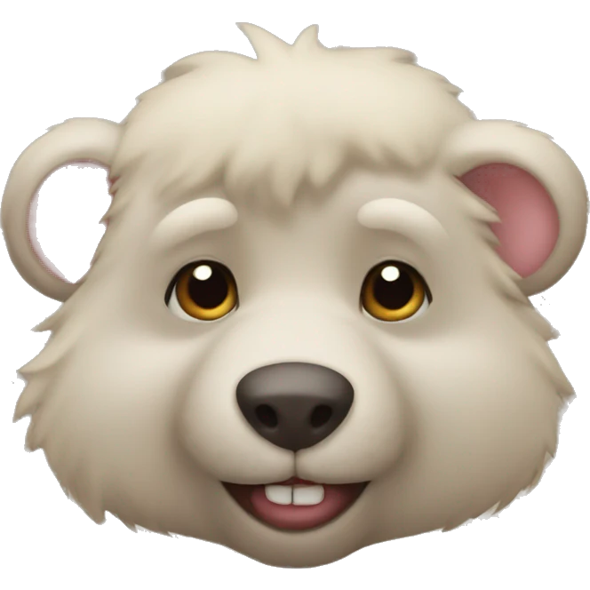 Mix of mouse and bear emoji