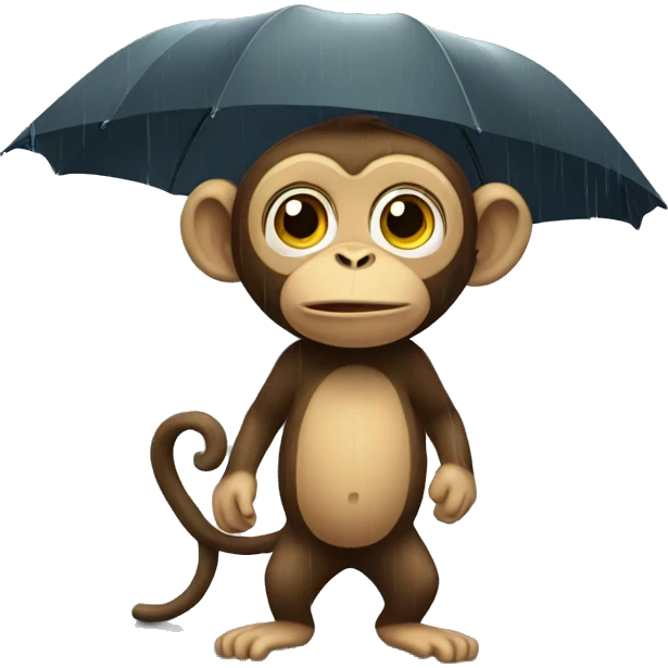 monkey in the rain emoji