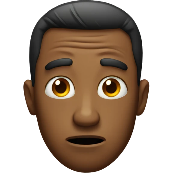 Emoji looking confused emoji