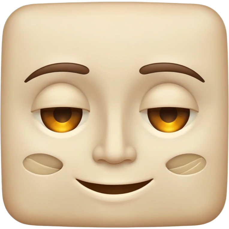 A smiling face with half-closed eyes, dilated pupils, and a relaxed grin - looking very stoned and high emoji