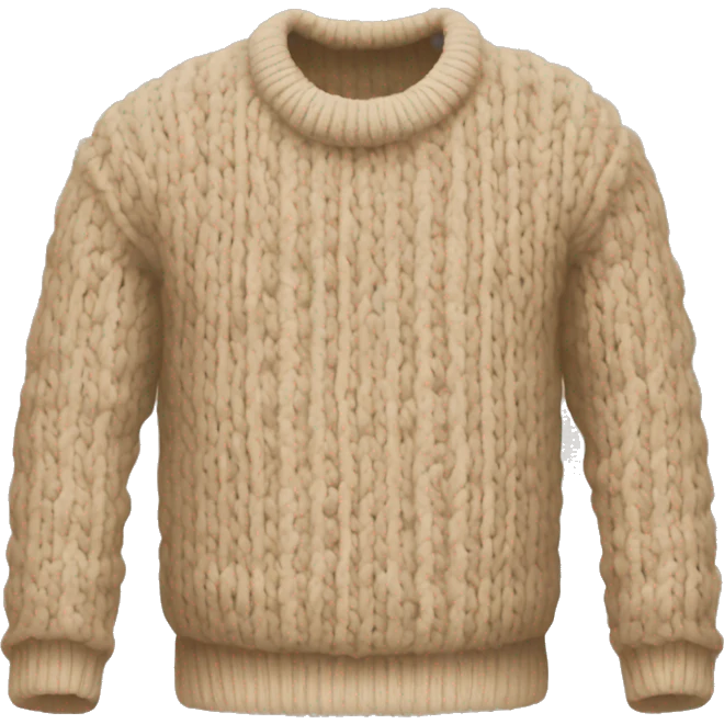 beige knit sweatee emoji