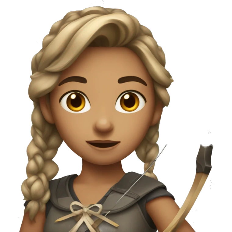 Girl with bow and arrows  emoji