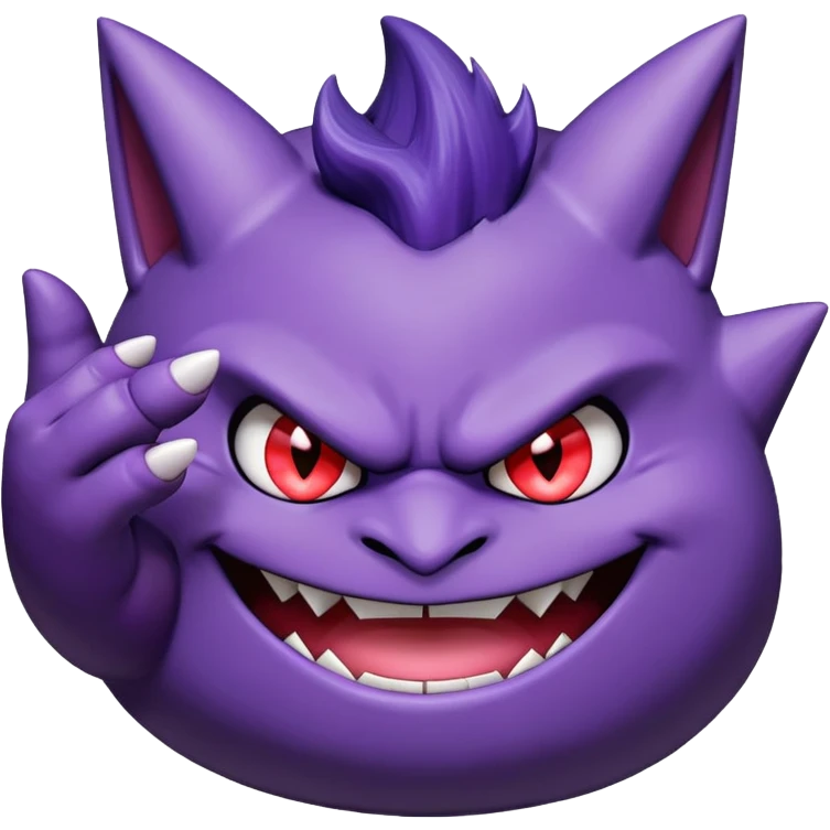 Gengar flipping me off emoji
