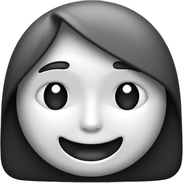 🤫 turn this emoji in black and white emoji