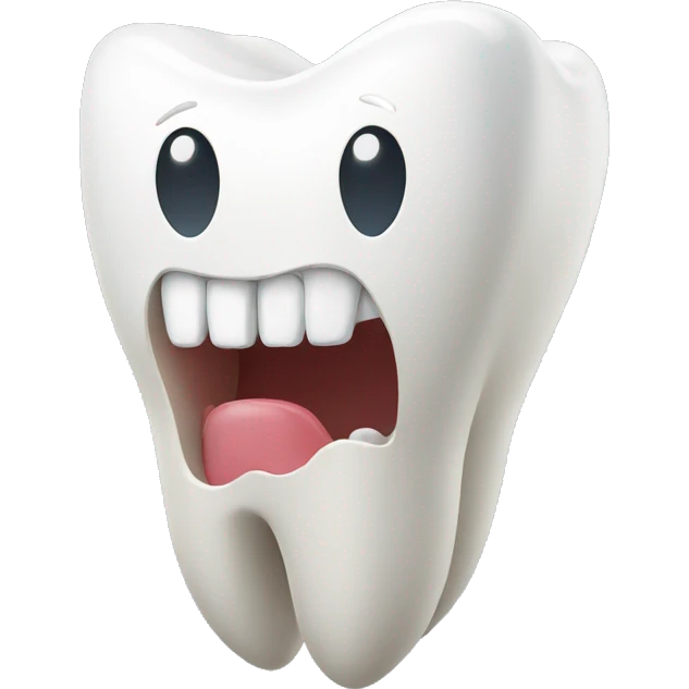 3d tooth emoji