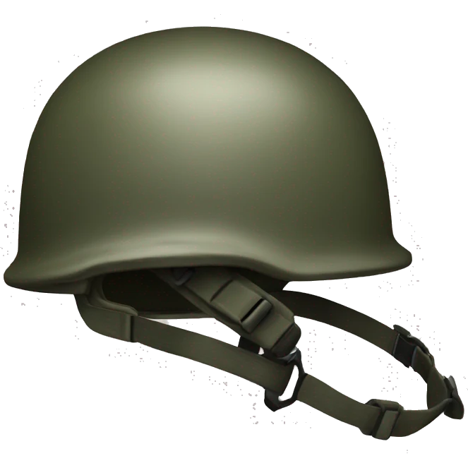 Modern war helmet emoji