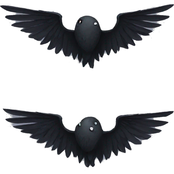 Black wings emoji