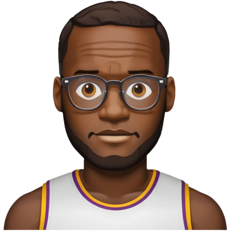 lebron with glasses emoji