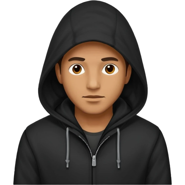 Hooded Street Walker man  emoji
