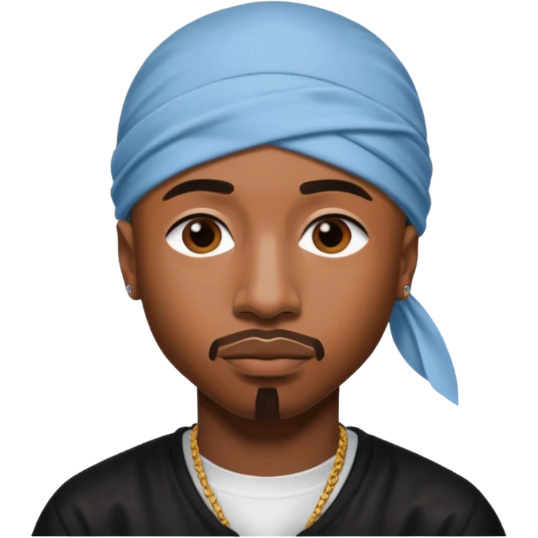 2Pac only face and durage emoji