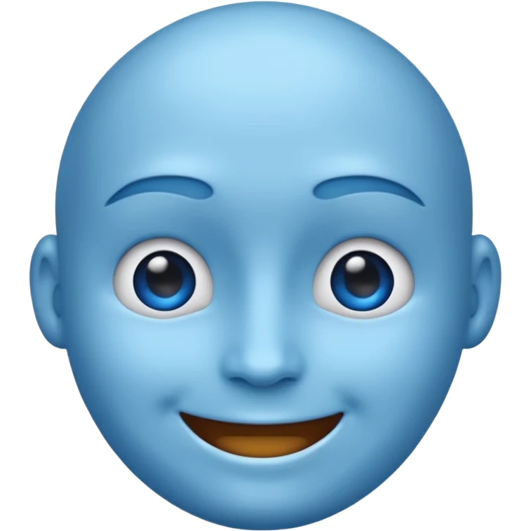 Blue face emoji emoji