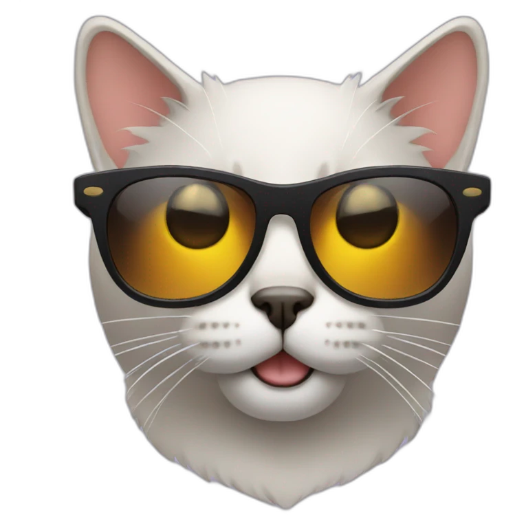 Cat with sunglasses emoji