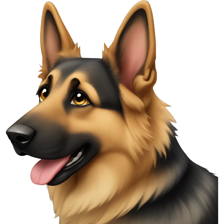 longcoat germanshepherd emoji