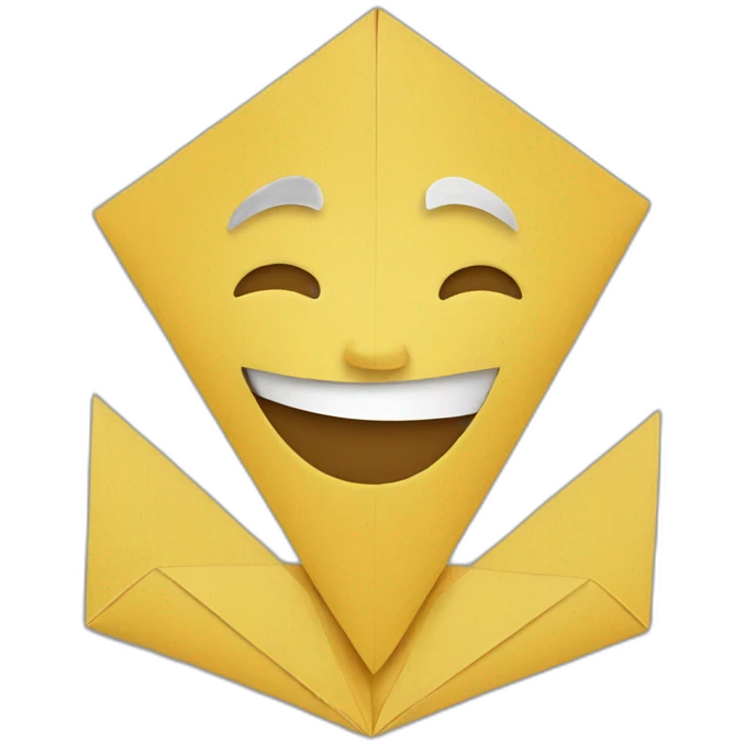 Origami smiles emoji