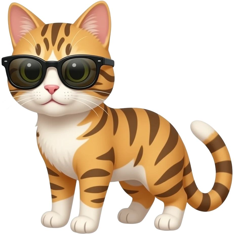 Cat wearing sunglasses emoji