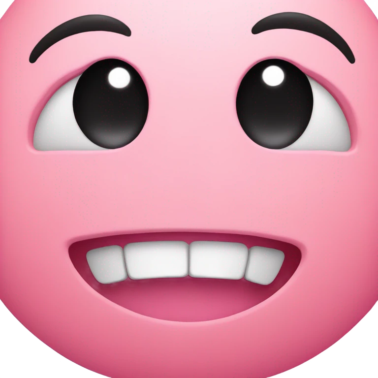 pink smiley  with heart eyes emoji