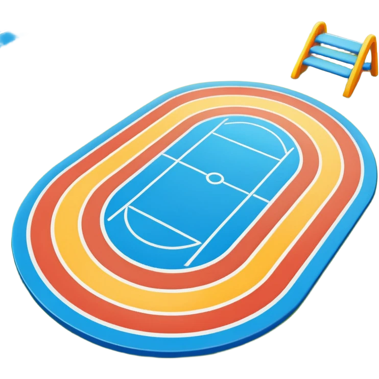 a playground with running track emoji
