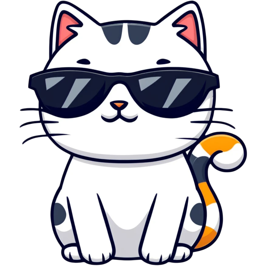 cat wearing sunglasses emoji