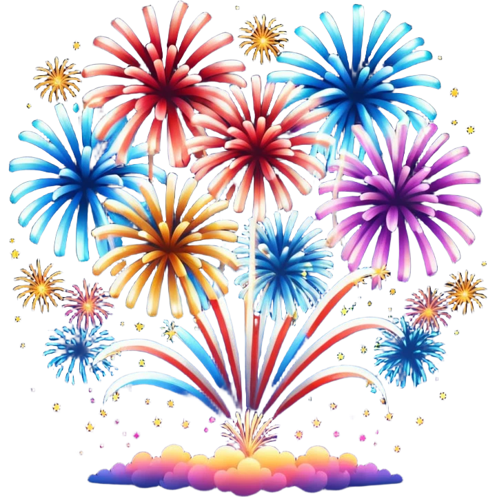fireworks in the sky emoji
