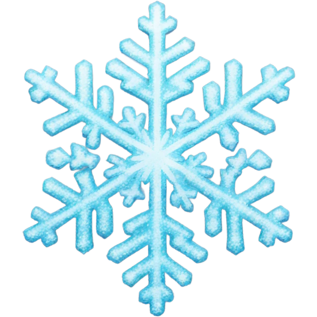 Sparkling snowflakes emoji